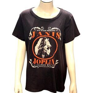 CCC Vintage Janis Joplin Graphic Tee Shirt Size  Medium All Cotton Brown